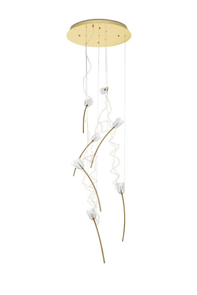 MOOSEE lampa wisząca TULIPPE 7 DISC złota 431406