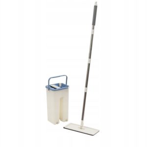 Mop dwukomorowy płaski z wyciskaczem i wiadrem dwukomorowym + nakładka 755788 Mop dwukomorowy płaski z wyciskaczem i wiadrem dwukomorowym + nakładka 755788