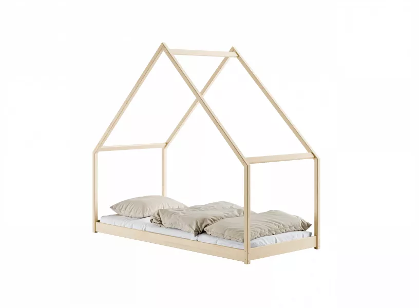 MORIS 80x180 sosna łóżko dziecięce jednoosobowe domek Lano Meble 573719