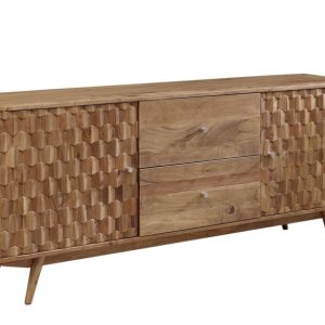 MOSAYK Komoda #100 Akacja lakierowana 180x42x75 cm 489709 MOSAYK Komoda #100 Akacja lakierowana 180x42x75 cm 489709