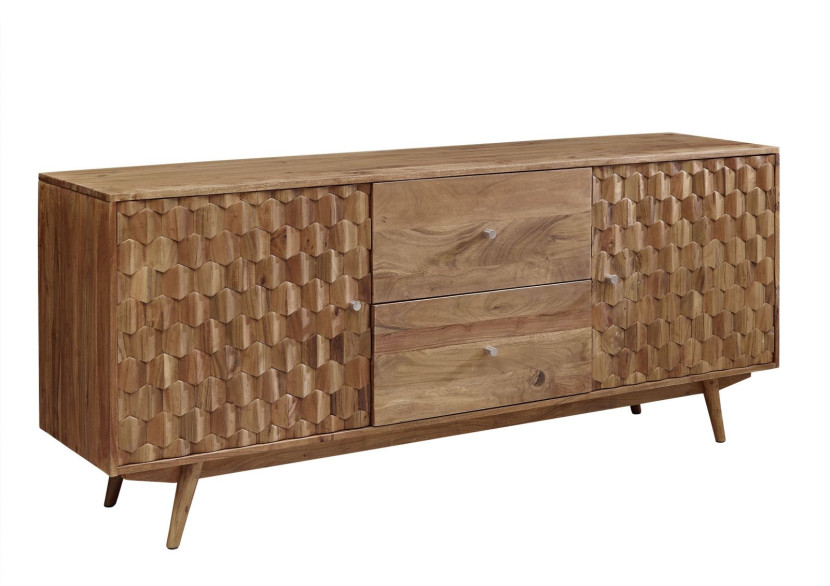 MOSAYK Komoda #100 Akacja lakierowana 180x42x75 cm 489709