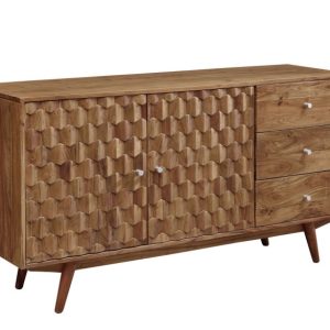 MOSAYK Komoda #106 Akacja lakierowana 145x42x75 cm 489711 MOSAYK Komoda #106 Akacja lakierowana 145x42x75 cm 489711