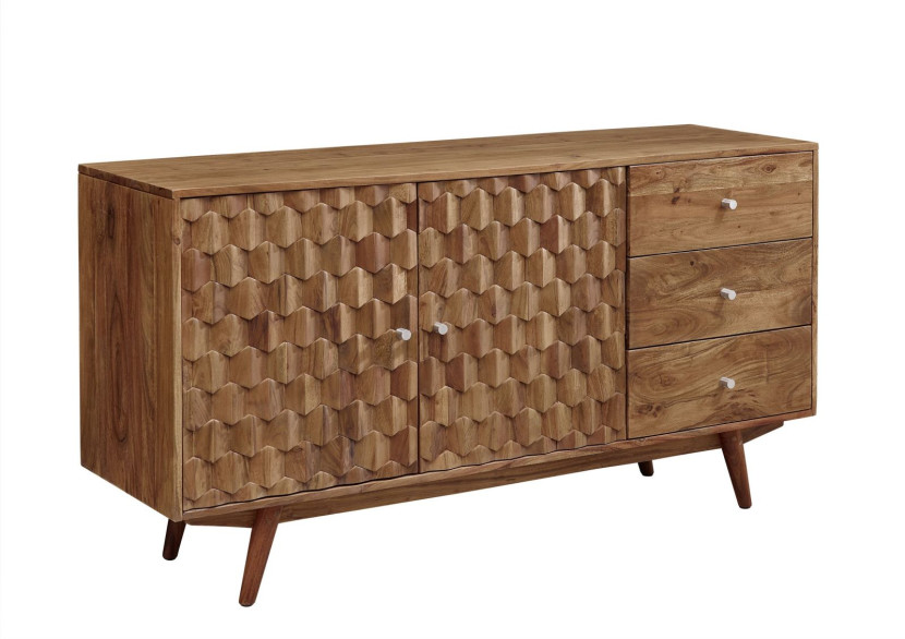 MOSAYK Komoda #106 Akacja lakierowana 145x42x75 cm 489711