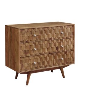 MOSAYK Komoda #107 Akacja lakierowana 88x42x75 cm 489712 MOSAYK Komoda #107 Akacja lakierowana 88x42x75 cm 489712