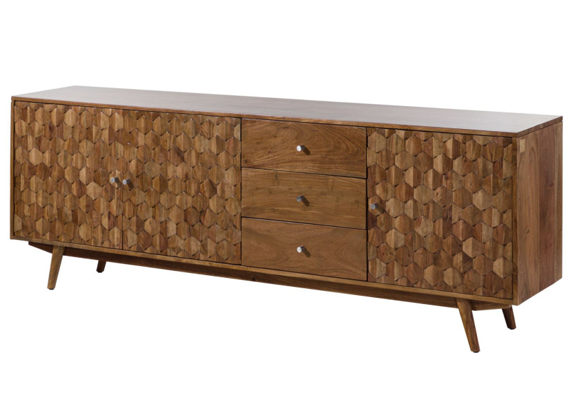 MOSAYK Komoda #109 Akacja lakierowana 210x42x75 cm 489710