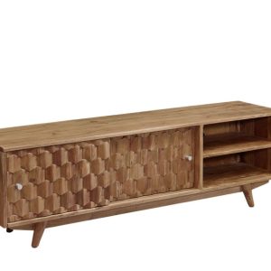 MOSAYK Szafka RTV #101 Akacja lakierowana 145x35x45 cm 489701 MOSAYK Szafka RTV #101 Akacja lakierowana 145x35x45 cm 489701