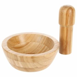 Moździerz bambusowy z tłuczkiem, Ø 13 cm 100413 Moździerz bambusowy z tłuczkiem, Ø 13 cm 100413