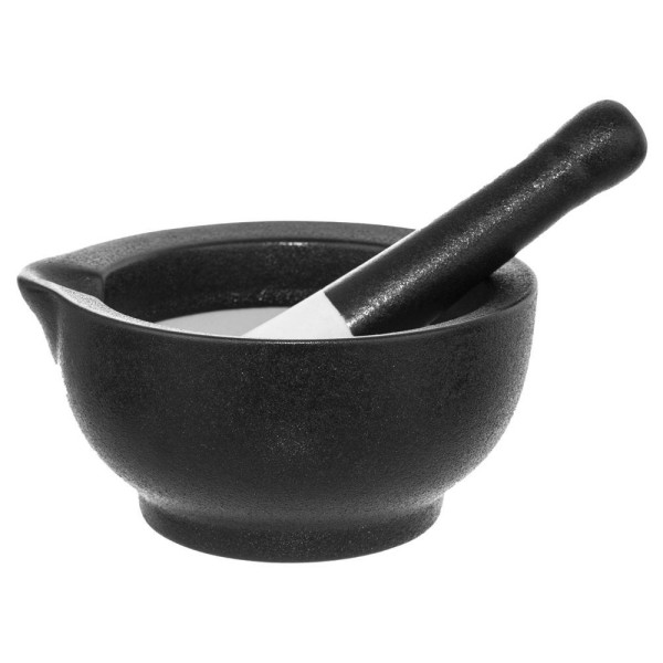 Moździerz do przypraw porcelanowy czarny BLACK PORCELAIN 221788