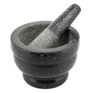 Moździerz z powłoką granitową kamienny 14x10cm do przypraw KINGHOFF 692860