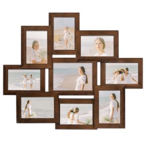 Multirama brązowa ramka na dziewięć zdjęć 10×15 cm 13×18 cm 9 w 1 FRAMAI® 915725 Multirama brązowa ramka na dziewięć zdjęć 10×15 cm 13×18 cm 9 w 1 FRAMAI® 915725