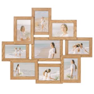 Multirama dębowa ramka na dziewięć zdjęć 10×15 cm 13×18 cm 9 w 1 FRAMAI® 915724 Multirama dębowa ramka na dziewięć zdjęć 10×15 cm 13×18 cm 9 w 1 FRAMAI® 915724