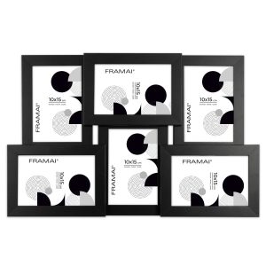 Multirama na zdjęcia 6 zdjęć 10×15 cm czarna ramka 6 w 1 FRAMAI 846660 Multirama na zdjęcia 6 zdjęć 10×15 cm czarna ramka 6 w 1 FRAMAI 846660