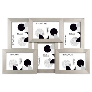 Multirama na zdjęcia 6 zdjęć 10×15 cm srebrna ramka 6 w 1 FRAMAI 846665 Multirama na zdjęcia 6 zdjęć 10×15 cm srebrna ramka 6 w 1 FRAMAI 846665