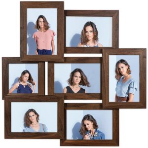 Multirama na zdjęcia brązowa ramka na 7 zdjęć 10×15 10×10 7 w 1 FRAMAI® 958610 Multirama na zdjęcia brązowa ramka na 7 zdjęć 10×15 10×10 7 w 1 FRAMAI® 958610