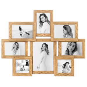 Multirama na zdjęcia dębowa ramka na osiem 15×21 10×15 10×10 8 w 1 FRAMAI® 958616 Multirama na zdjęcia dębowa ramka na osiem 15×21 10×15 10×10 8 w 1 FRAMAI® 958616