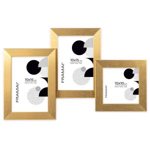 Multirama na zdjęcia złota ramka na trzy zdjęcia 10×15 10×10 3 w 1 FRAMAI® 852844 Multirama na zdjęcia złota ramka na trzy zdjęcia 10×15 10×10 3 w 1 FRAMAI® 852844
