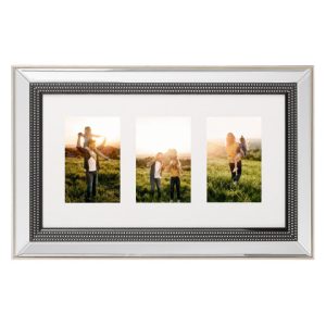 Multiramka 51×32 cm na 3 zdjęcia srebrna 337519 Multiramka 51×32 cm na 3 zdjęcia srebrna 337519