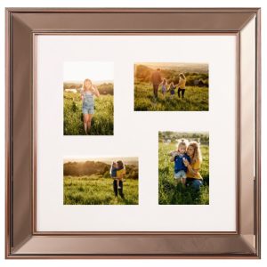 Multiramka 52×52 cm na 4 zdjęcia miedziana 337512 Multiramka 52×52 cm na 4 zdjęcia miedziana 337512