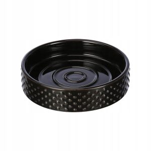 Mydelniczka ceramiczna czarna wytrzymała stylowa ciekawa 224865 Mydelniczka ceramiczna czarna wytrzymała stylowa ciekawa 224865