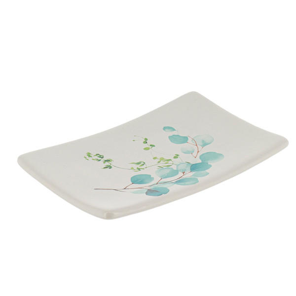 Mydelniczka łazienkowa ceramiczna Aquarelle Biała 14x9,2 cm Nowoczesna 669309