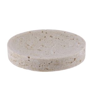 Mydelniczka łazienkowa Glavan Kamień Beżowa 11,4 cm Okrągła 739328