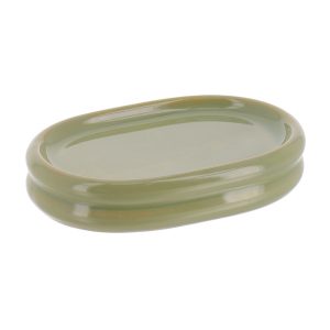 Mydelniczka łazienkowa Olive ceramiczna zielona stylowa 827398