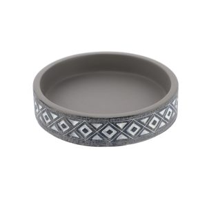 Mydelniczka Okrągła Klass Szara Cementowa Boho 10 cm 669316 Mydelniczka Okrągła Klass Szara Cementowa Boho 10 cm 669316
