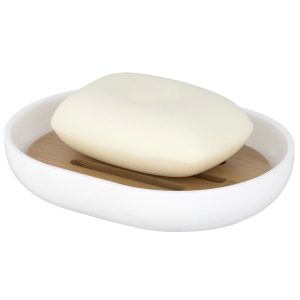Mydelniczka POSA z bambusa i tworzywa sztucznego, WENKO 550645 Mydelniczka POSA z bambusa i tworzywa sztucznego, WENKO 550645
