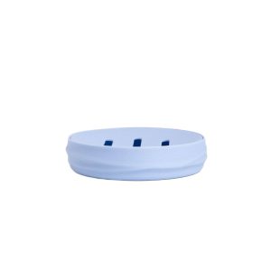 Mydelniczka TORUS z tłoczeniem niebieska 11x11x2,5 cm HOMLA 1041330 Mydelniczka TORUS z tłoczeniem niebieska 11x11x2,5 cm HOMLA 1041330