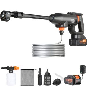 Myjka ciśnieniowa mocna bezprzewodowa akumulatorowa 21V 220W 40BAR 1002172 Myjka ciśnieniowa mocna bezprzewodowa akumulatorowa 21V 220W 40BAR 1002172