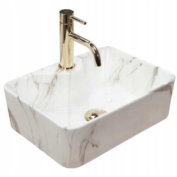 Nablatowa Umywalka Ceramiczna Rea Kelly Mini Aiax 219773
