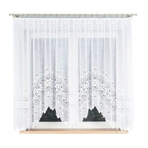 NADIA – Firanka gotowa żakardowa z podcięciem na dole – 300×160 cm – biały 774826 NADIA – Firanka gotowa żakardowa z podcięciem na dole – 300×160 cm – biały 774826