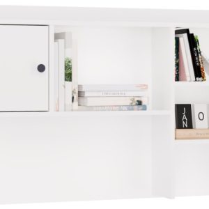 Nadstawka do Biurka 120 cm BIAŁA 1 Drzwi Regał Na Książki Dokumenty 990762 Nadstawka do Biurka 120 cm BIAŁA 1 Drzwi Regał Na Książki Dokumenty 990762