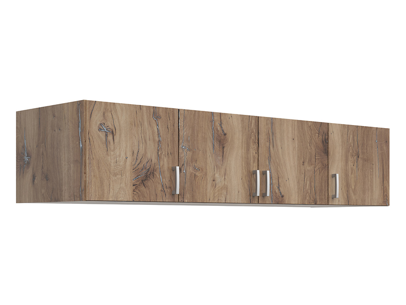 Nadstawka do szafy Brando 181 cm z 4 drzwiami dąb flagstaff ciemny 57646