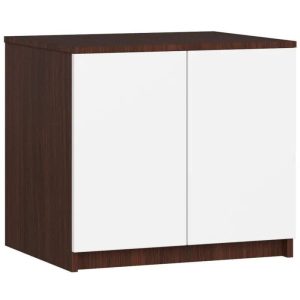 Nadstawka na szafę, DORMI, 60x51x55 cm, biel, wenge, mat | TYLETEGOTU 989163 Nadstawka na szafę, DORMI, 60x51x55 cm, biel, wenge, mat | TYLETEGOTU 989163