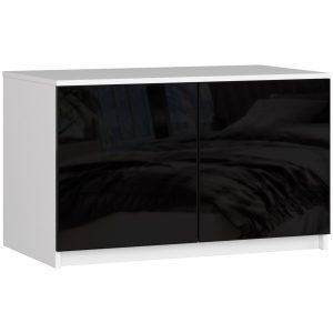 Nadstawka na szafę S90 BIała , Czarny Połysk 90x51x55 cm 303087 Nadstawka na szafę S90 BIała , Czarny Połysk 90x51x55 cm 303087