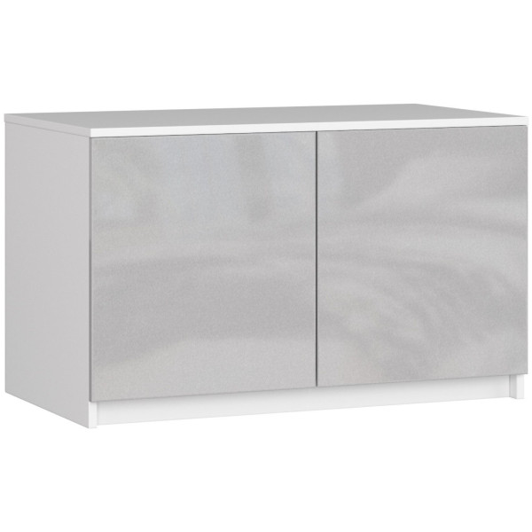 Nadstawka na szafę S90 BIała , Metalik Połysk 90x51x55 cm 303082