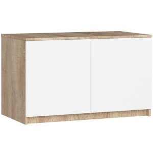 Nadstawka na szafę S90 Dąb Sonoma, BIała 90x51x55 cm 303081 Nadstawka na szafę S90 Dąb Sonoma, BIała 90x51x55 cm 303081