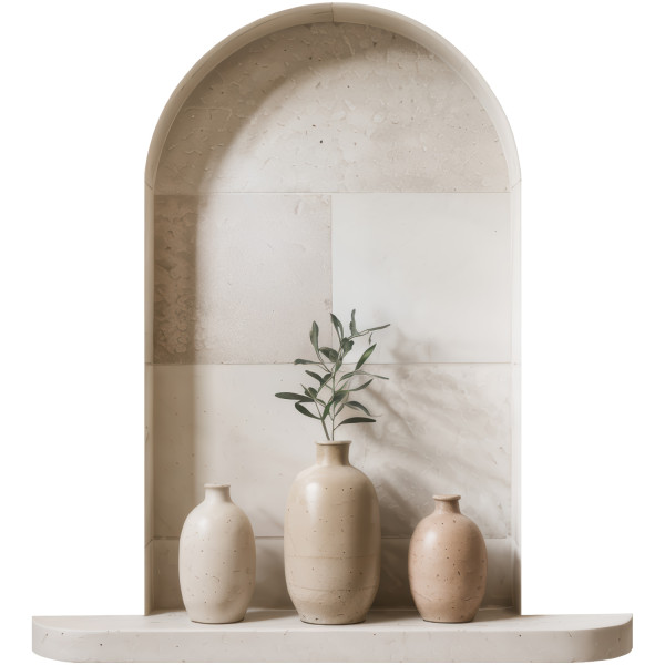 Naklejka 3D ceramiczne wazony wyrwa efekt dziury 54x60 899411
