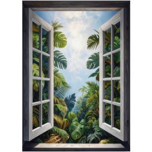 Naklejka 3D egzotyczny widok wyrwa efekt dziury 58×80 899286 Naklejka 3D egzotyczny widok wyrwa efekt dziury 58×80 899286