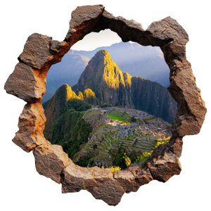 Naklejka 3D nostalgiczny krajobraz wyrwa efekt 100×99 966918 Naklejka 3D nostalgiczny krajobraz wyrwa efekt 100×99 966918