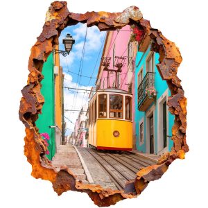 Naklejka 3D nostalgiczny krajobraz wyrwa efekt 83×100 899336 Naklejka 3D nostalgiczny krajobraz wyrwa efekt 83×100 899336
