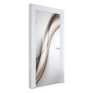 Naklejka na drzwi Abstrakcyjne fale 85×205 cm Fototapeta 383162