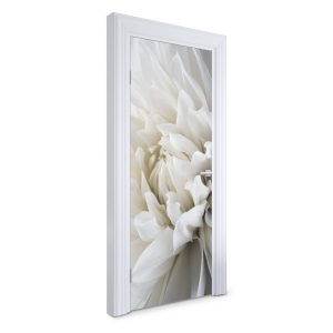 Naklejka na drzwi Biała dalia 75×205 cm Fototapeta 468606 Naklejka na drzwi Biała dalia 75×205 cm Fototapeta 468606