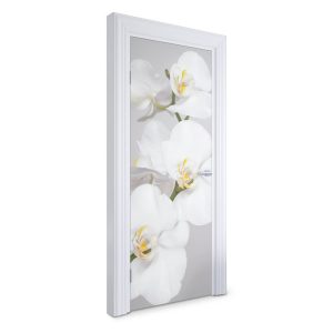 Naklejka na drzwi Białe orchidee 75×205 cm Fototapeta 468578 Naklejka na drzwi Białe orchidee 75×205 cm Fototapeta 468578