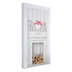Naklejka na drzwi Rustykalny kominek 95×205 cm Fototapeta 382990 Naklejka na drzwi Rustykalny kominek 95×205 cm Fototapeta 382990