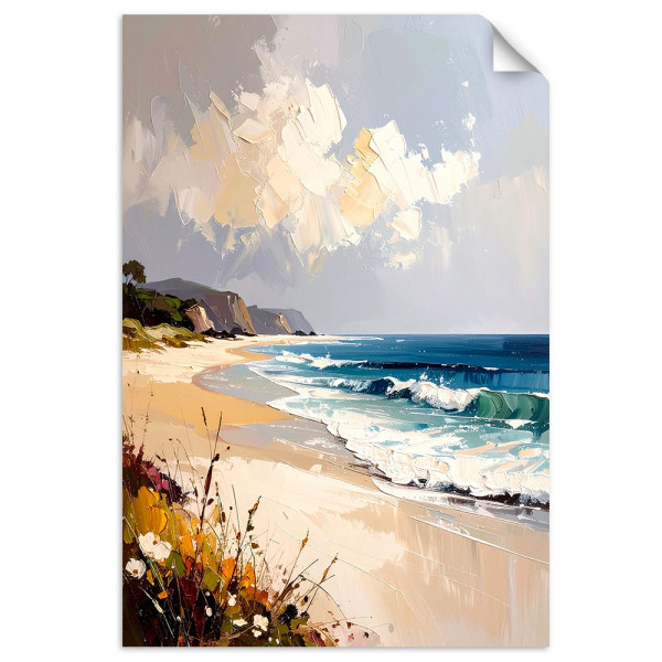 Naklejka na ścianę do salonu Feeby Morze Plaża Pejzaż morski 100x150 733576