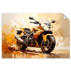 Naklejka na ścianę do salonu Feeby Motocykl Ścigacz Sportowy 100×70 734000 Naklejka na ścianę do salonu Feeby Motocykl Ścigacz Sportowy 100×70 734000
