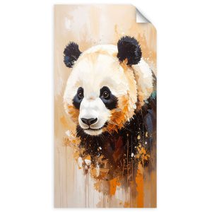 Naklejka na ścianę do salonu Feeby Panda Zwierzę jak Malowany 80×160 732724 Naklejka na ścianę do salonu Feeby Panda Zwierzę jak Malowany 80×160 732724