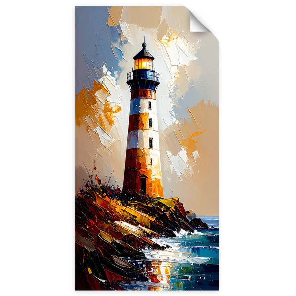 Naklejka na ścianę do salonu sypialni Feeby Latarnia morska Natura 40x80 734315